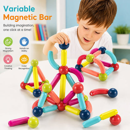Magnetic Bar Constructor Building Blocks