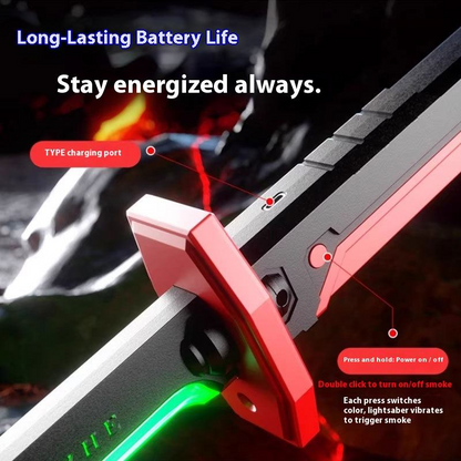 Sparkblade Led Sword WIth Smoke & Spark Effect | Katana Sword With Led Lights