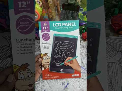 LCD Writing Tablet 12 Inch, Electronic Writing Drawing Colorful Screen