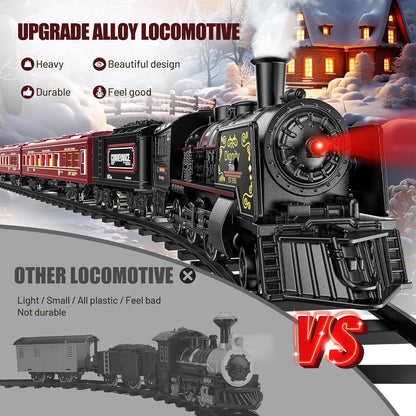 Metal Alloy Train Set – Classic Pull-Along Train Toy for Kids
