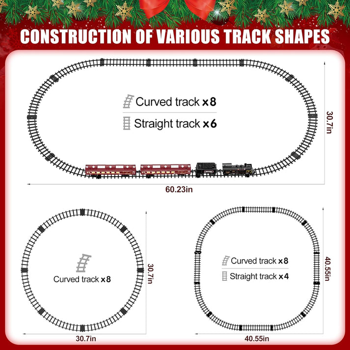 Metal Alloy Train Set – Classic Pull-Along Train Toy for Kids