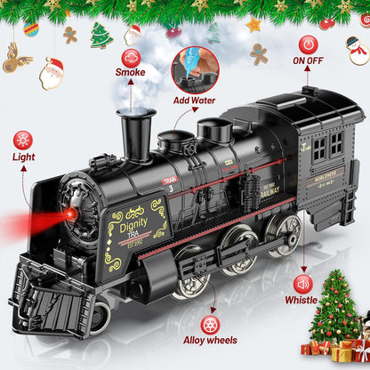 Metal Alloy Train Set – Classic Pull-Along Train Toy for Kids