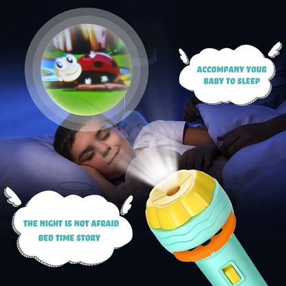 3-Slide Projector Flashlight Torch – Kids Night Light & Learning Toy