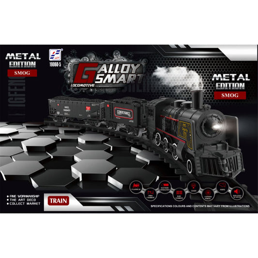 Metal Alloy Train Set – Classic Pull-Along Train Toy for Kids